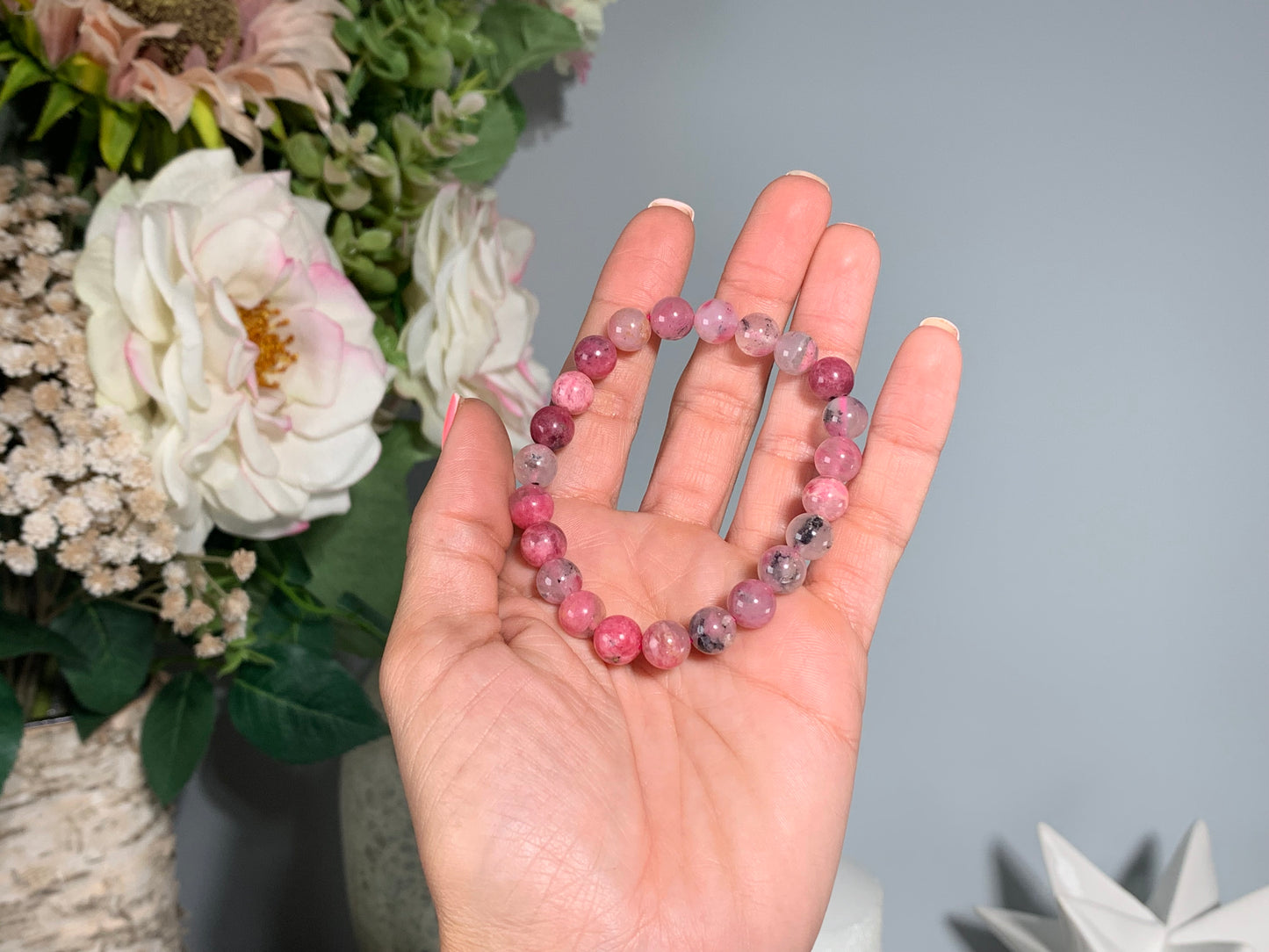 8mm Rhodonite Bracelet