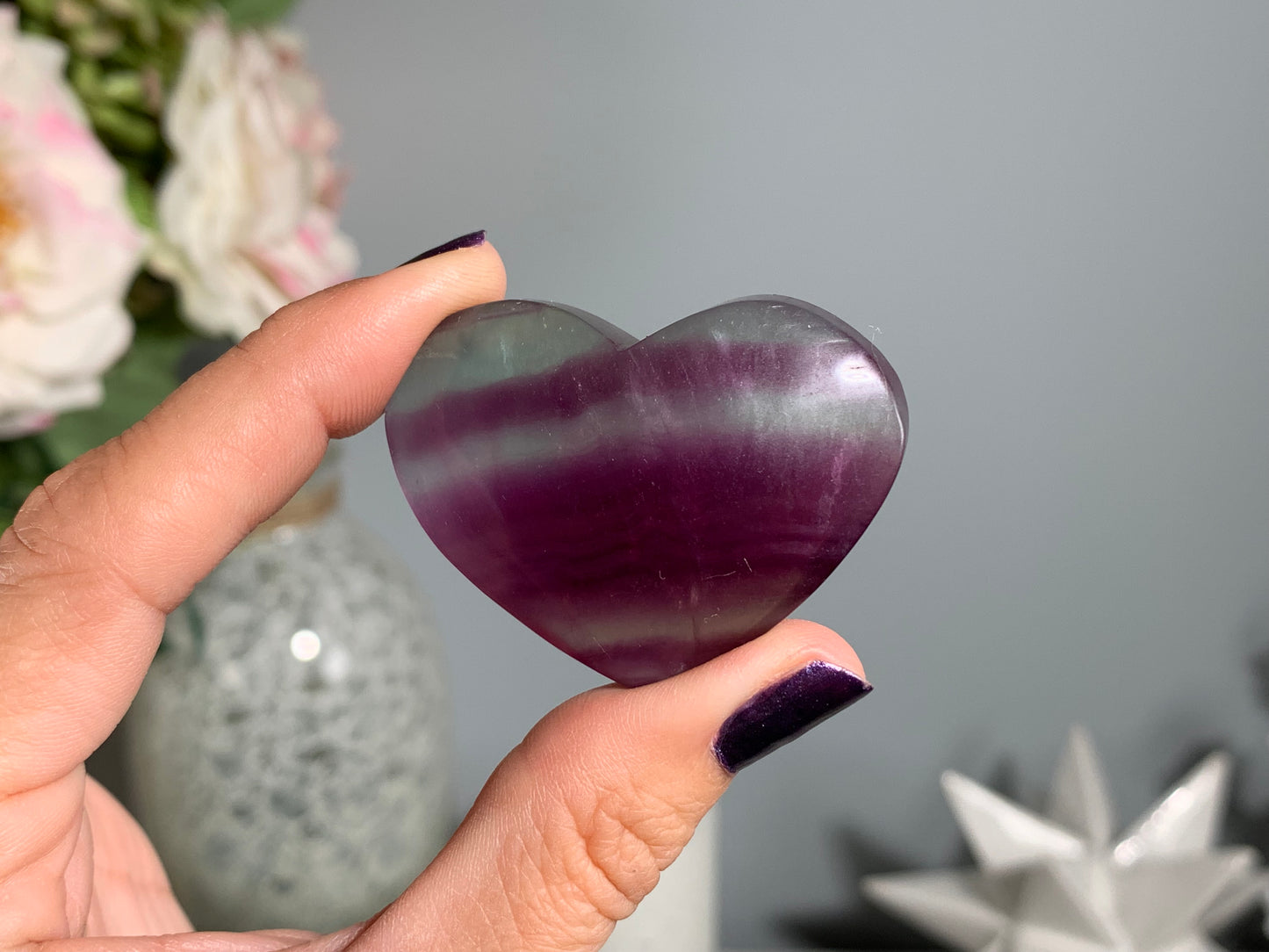 Medium Fluorite Heart