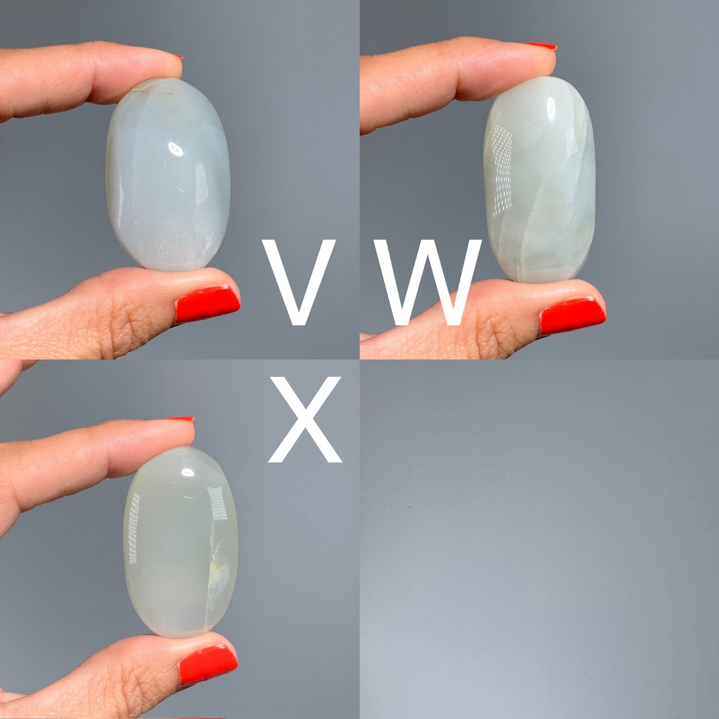 Green Moonstone Palm Stone