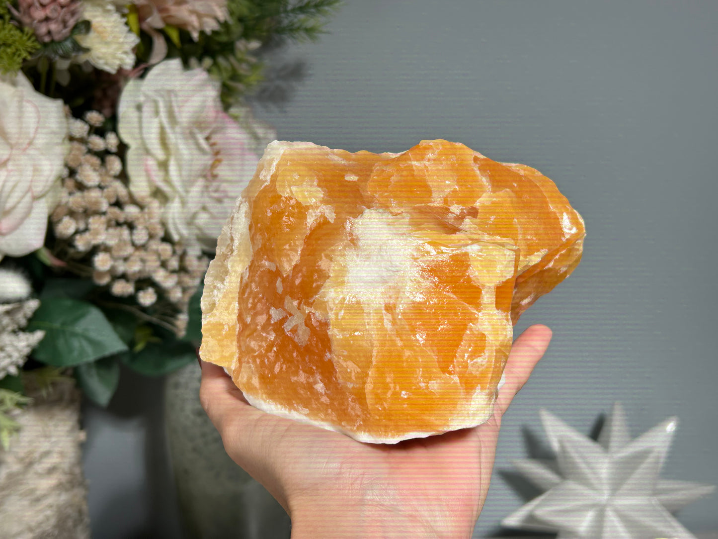 Orange Calcite Chunk