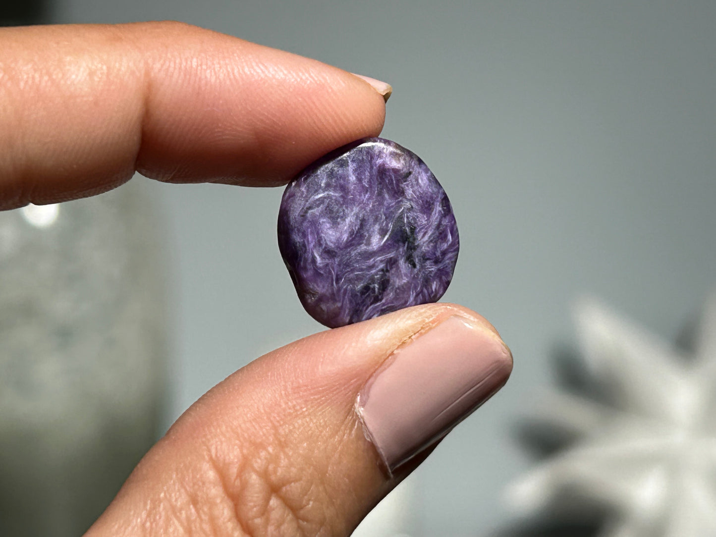 2pc Charoite Chips