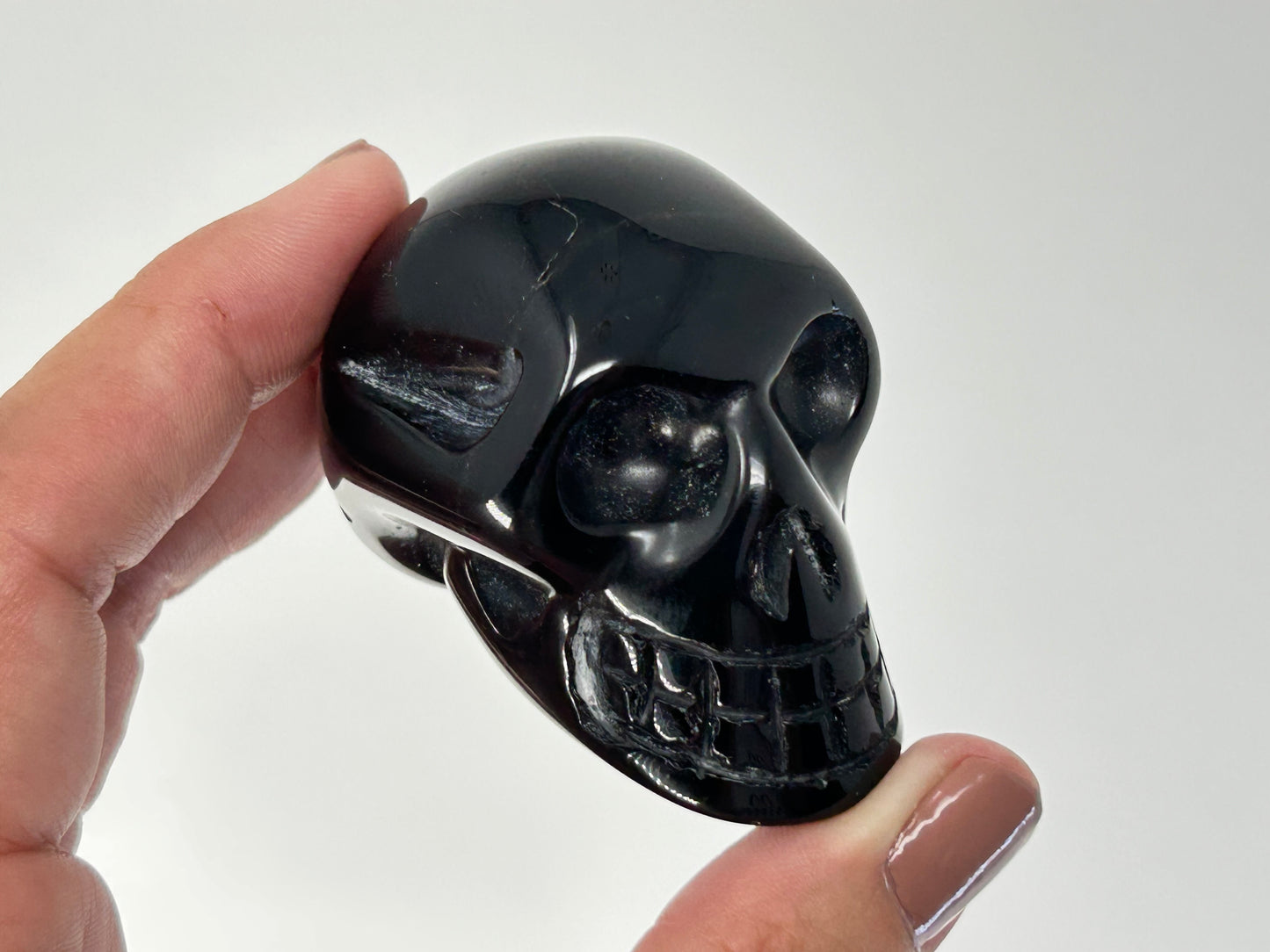 Black Obsidian Skull (2.2", 56mm)