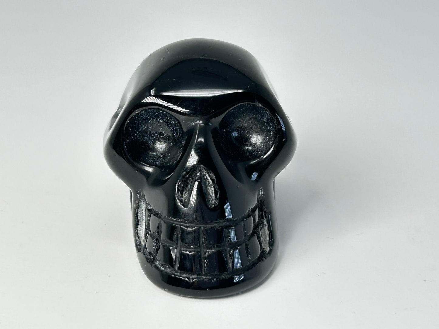 Black Obsidian Skull (2.2", 56mm)