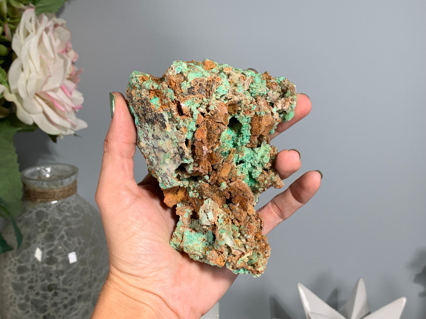 Druzy Chrysoprase (4.5", 116mm)