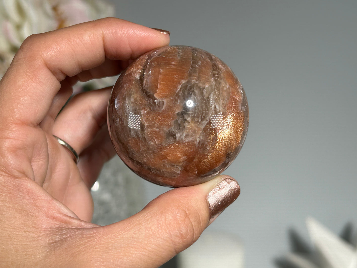 Confetti Sunstone Sphere (1.9", 48mm)