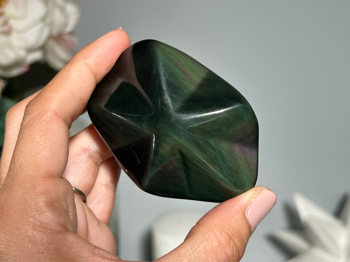 Rainbow Obsidian Star (2.7", 68mm)