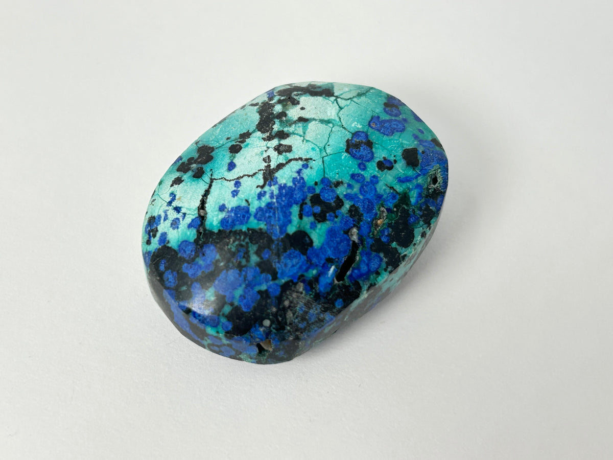 Azurite Chrysocolla Palm Stone #29