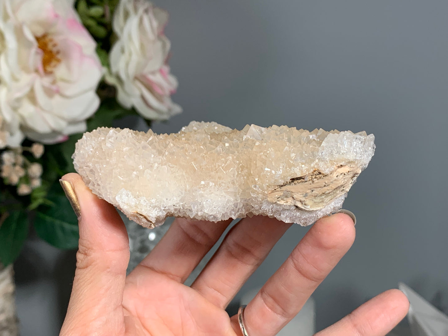 Natural Premium Calcite Flower (4.1", 103mm)