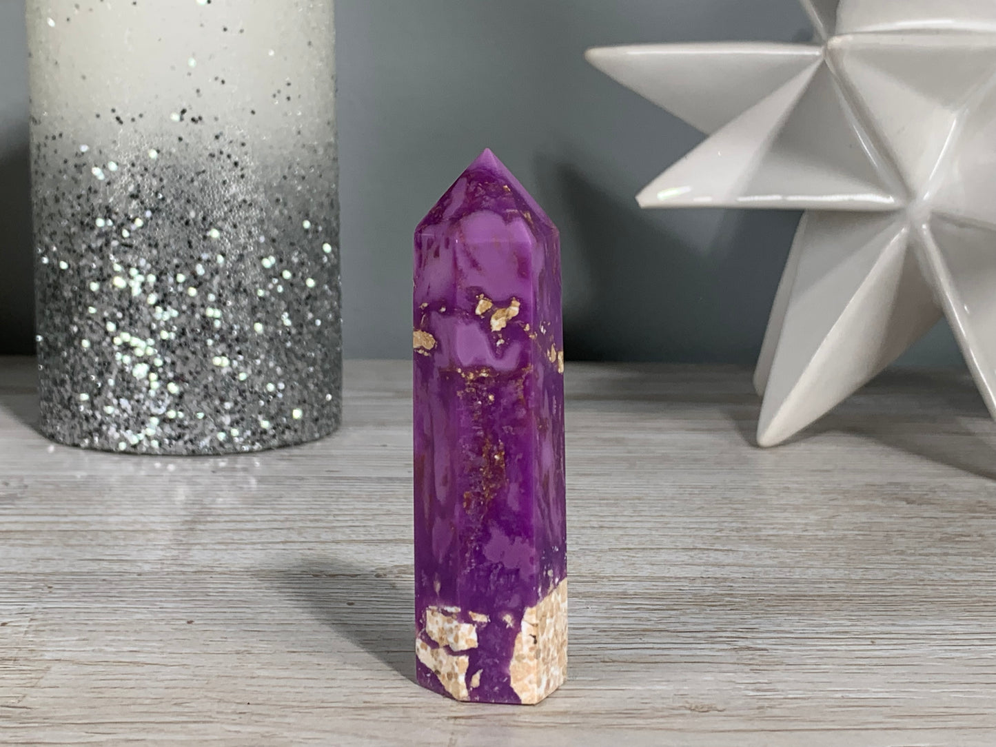 Purple Phosphosiderite Tower (3.3" 84mm)