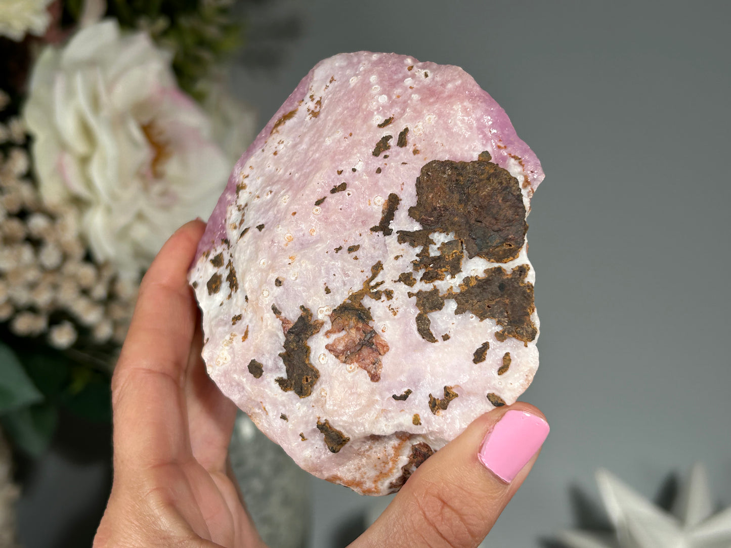 Natural Pink Aragonite (3.9", 98mm)