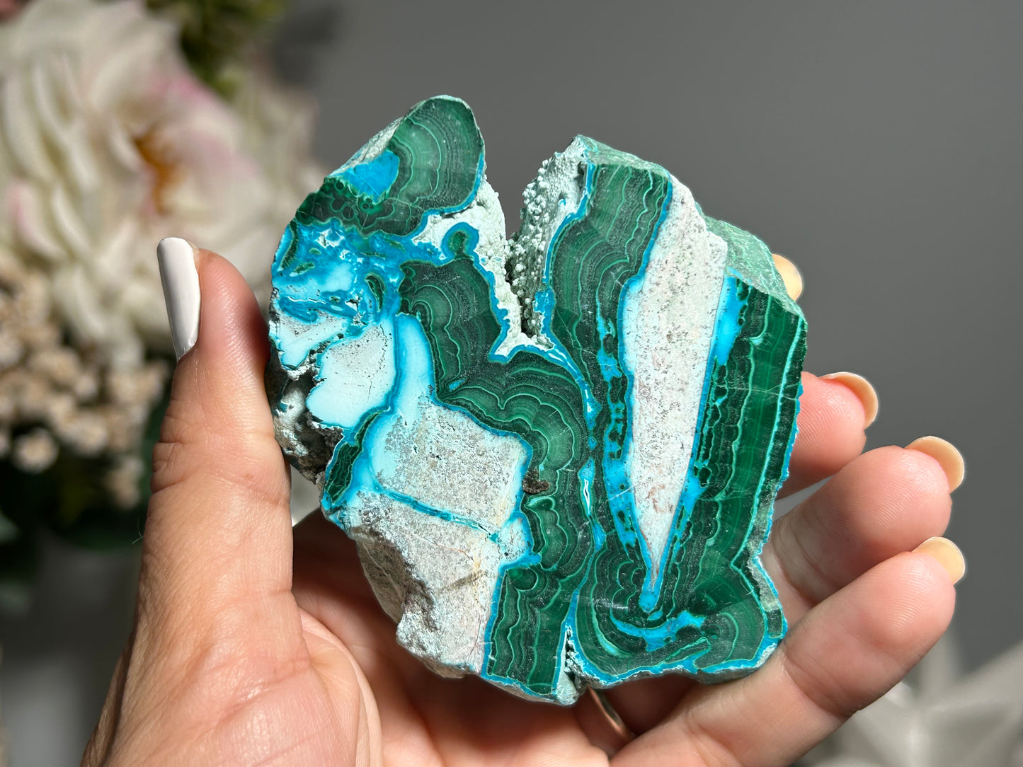 Malachite Chrysocolla Slab (2.8", 72mm)