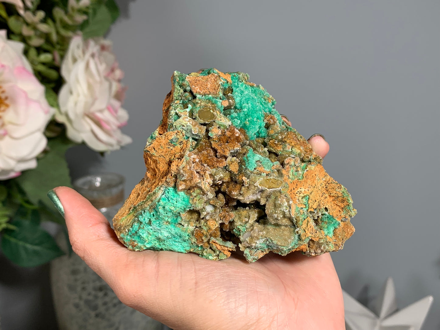 Druzy Chrysoprase (3.6", 93mm)