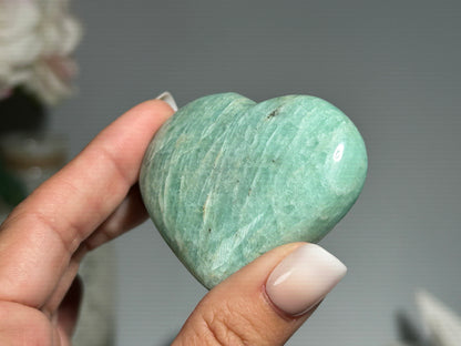 Amazonite Heart (2.2", 57mm)