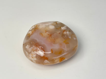 Flower Agate Palm Stone (2.4", 61mm)