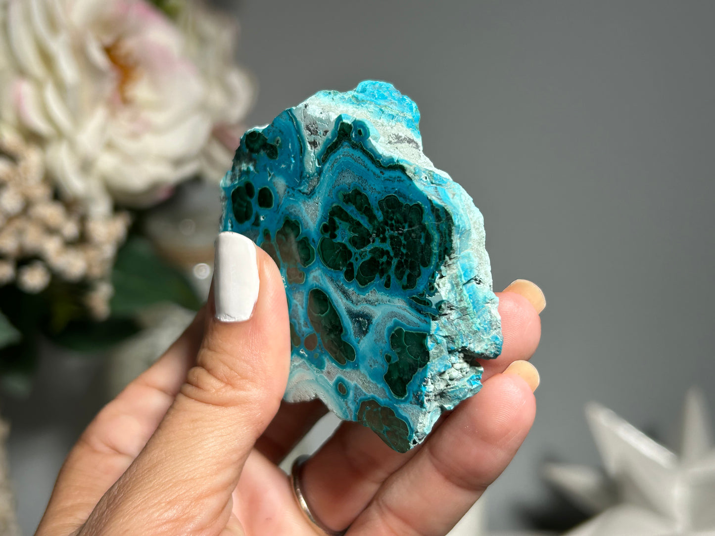 Malachite Chrysocolla Slab (2.6", 67mm)