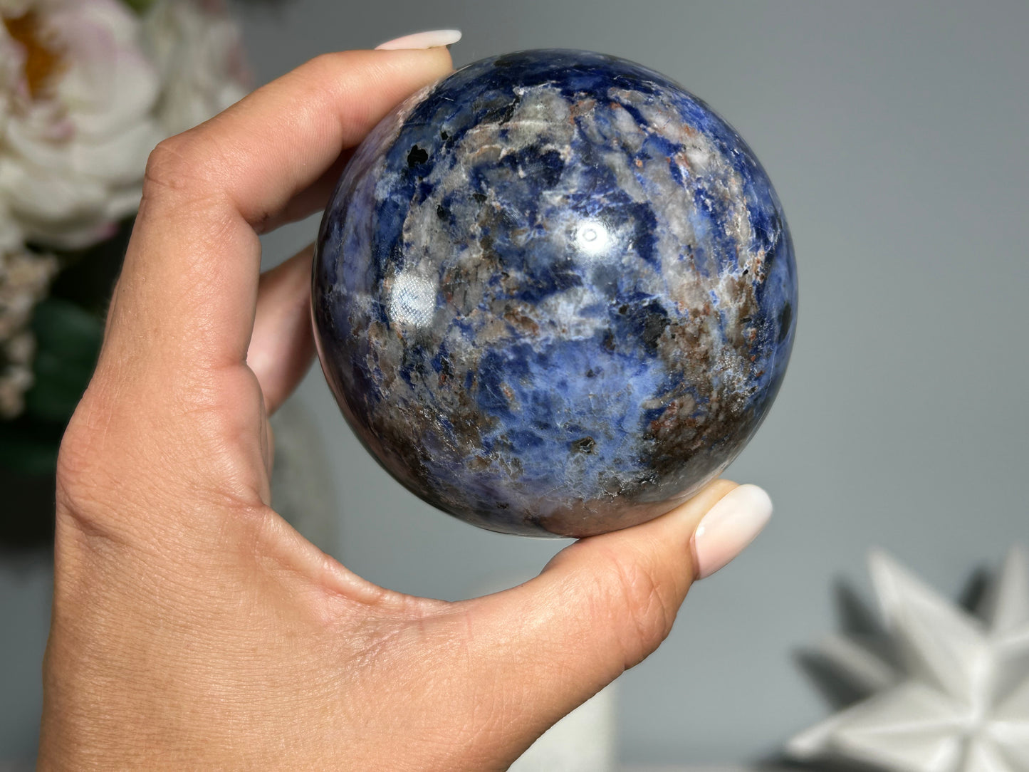 Sodalite Sphere (2.8", 71mm)