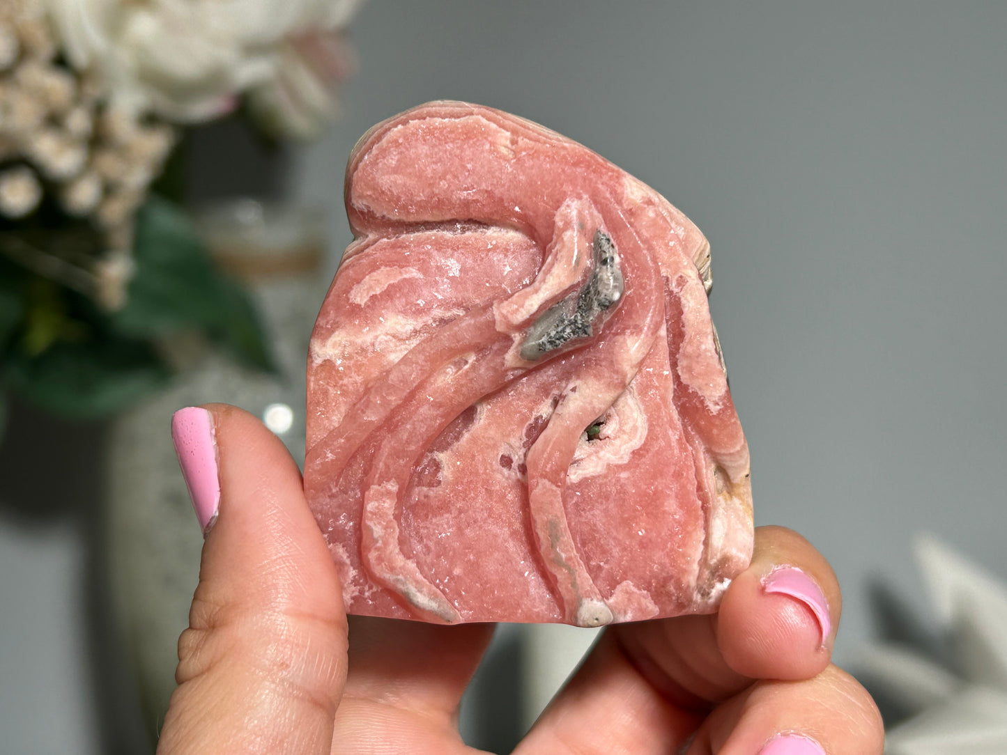 Rhodochrosite Octopus (2.2", 55mm)