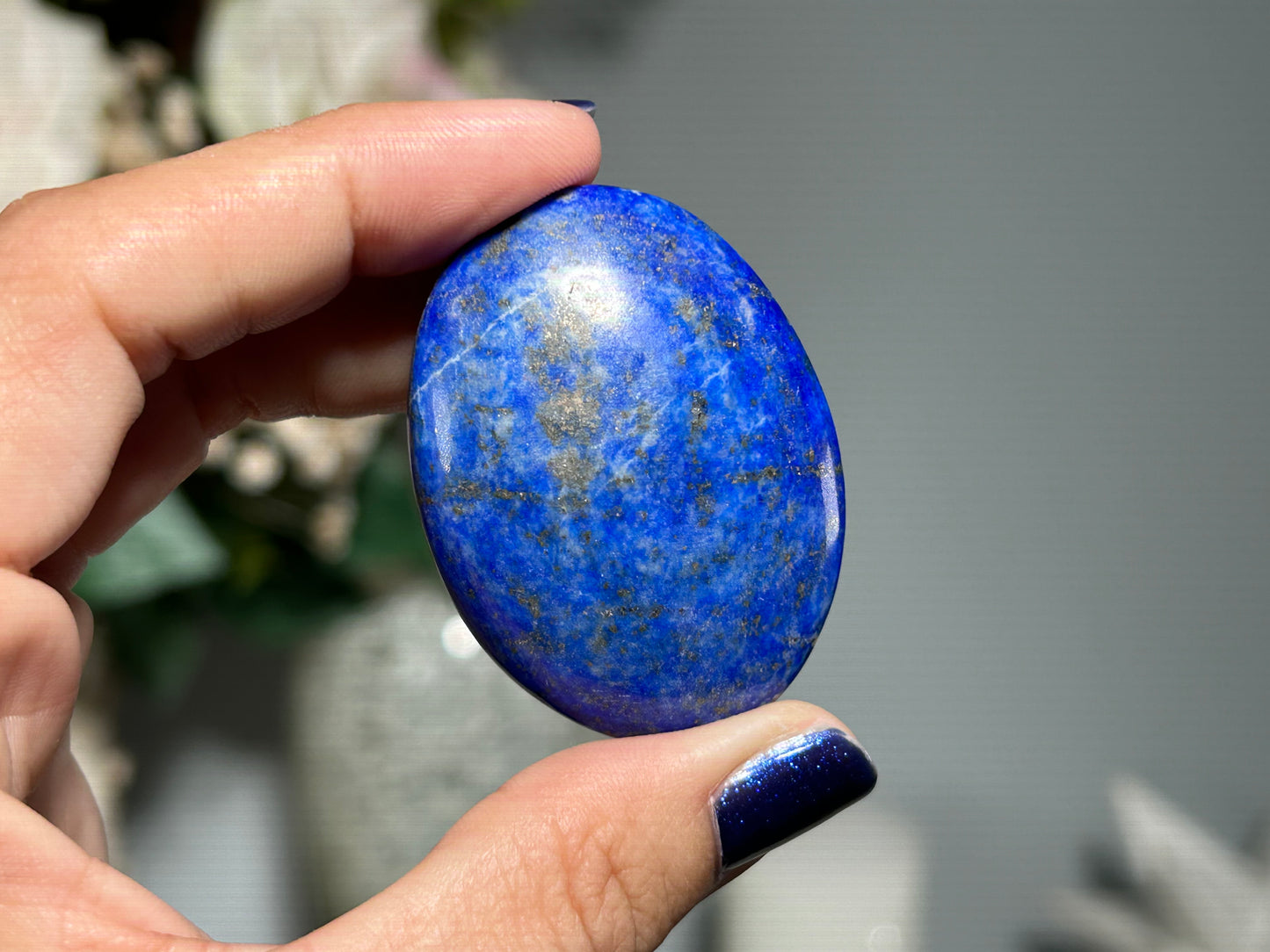 Lapis Lazuli Palm Stone Small