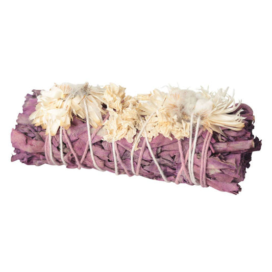 Purple White Sage w/White Flower