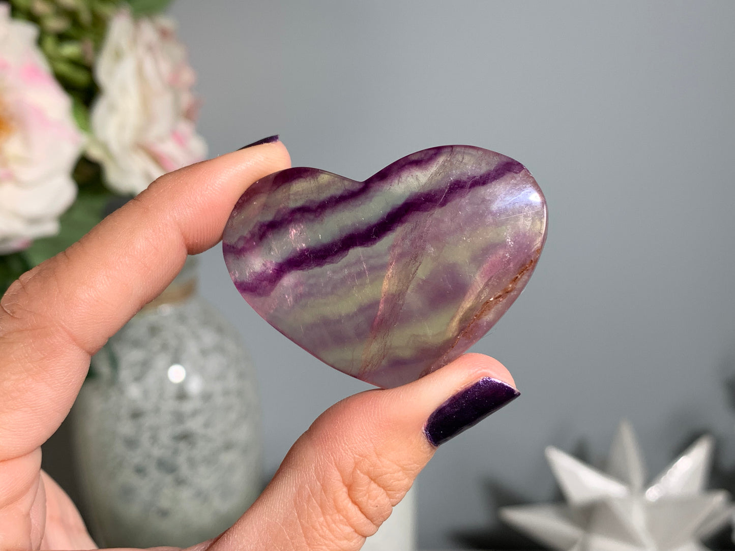 Medium Fluorite Heart