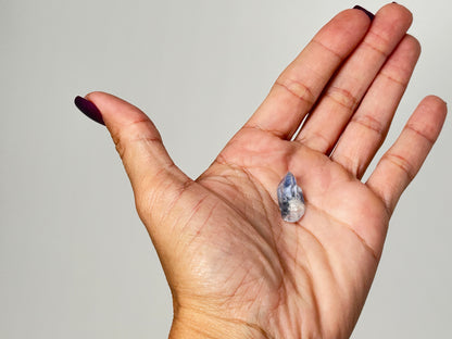 Dumortierite in Quartz (0.8", 20mm)