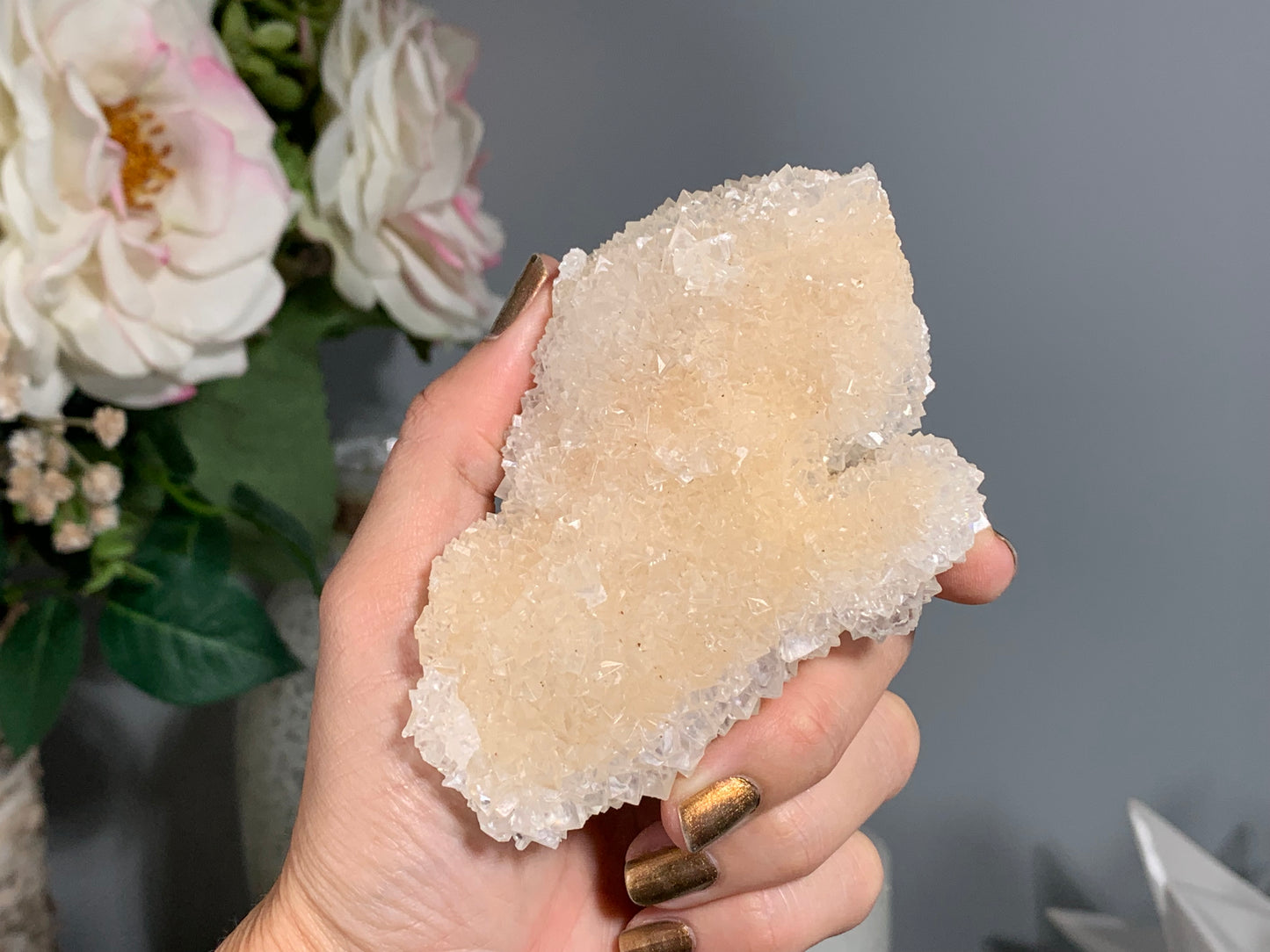 Natural Premium Calcite Flower (4.1", 103mm)