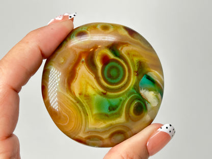 Reserved Dyed Agate Palm Stone