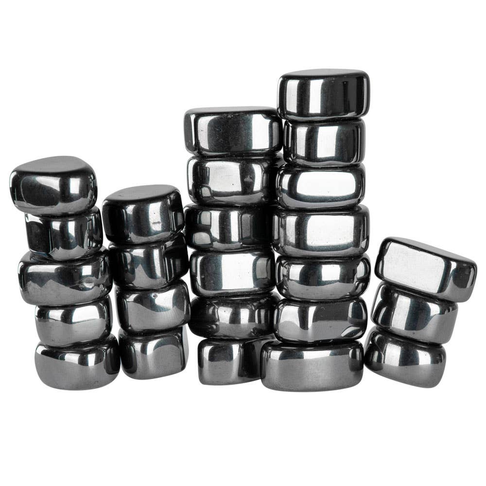 Magnetic Hematite Tumbled Stones (1 lb)