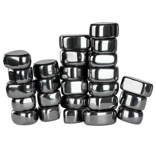 Magnetic Hematite Tumbled Stones (1 lb)