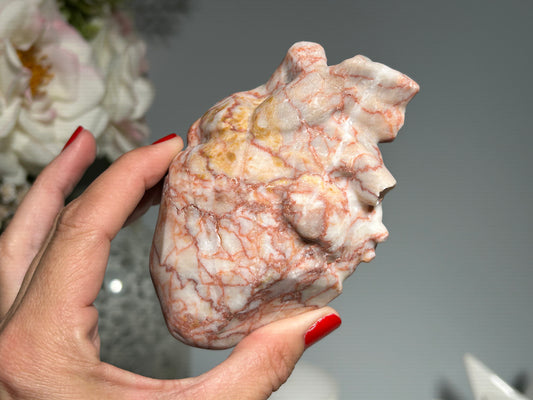 Red Vein Jasper Heart (4.2, 106mm)