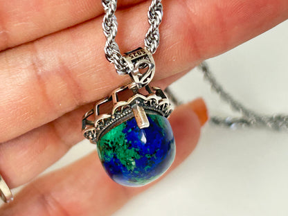 Azurite Malachite Pendant