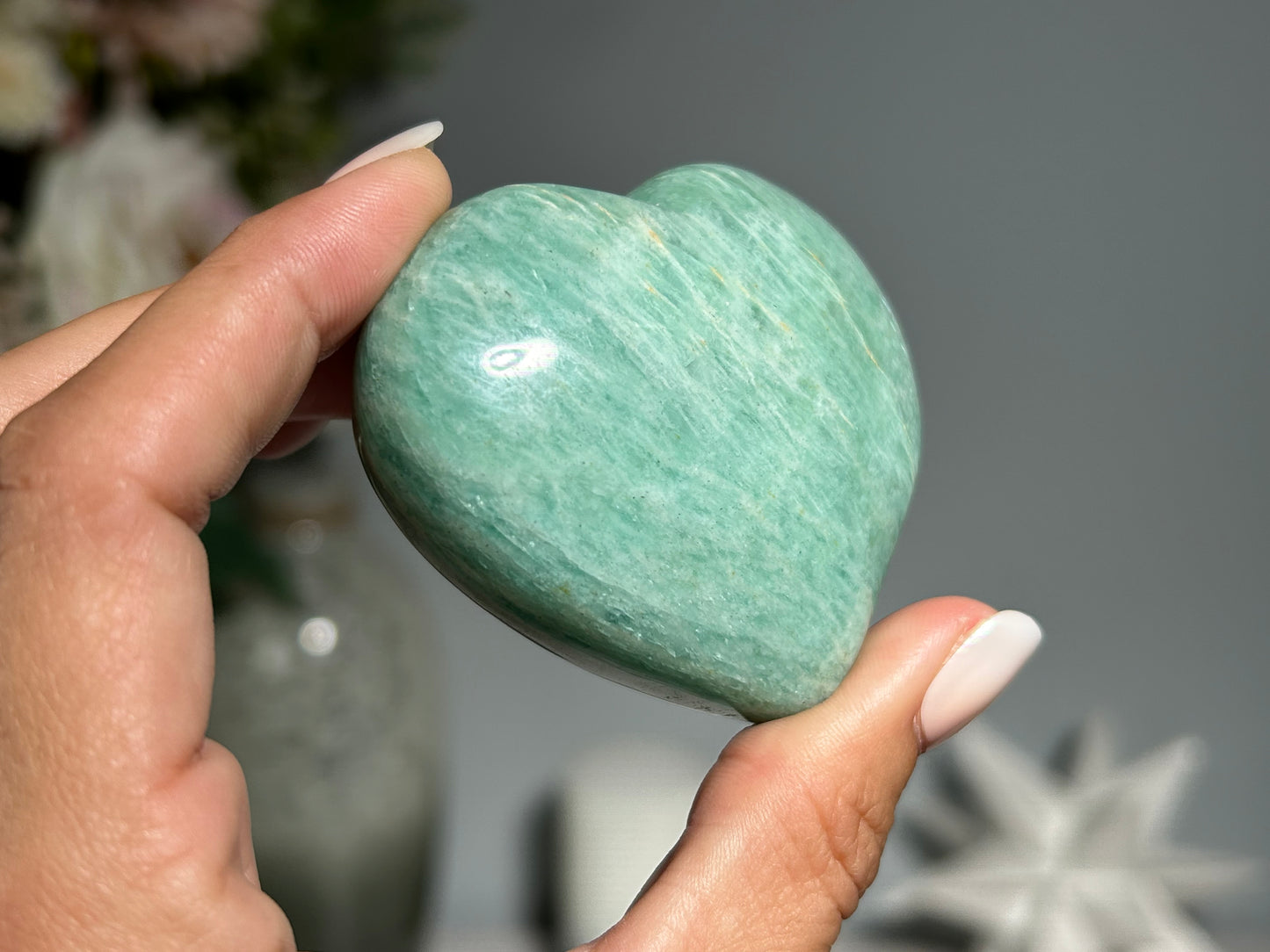 Amazonite Heart (2.5", 63mm)