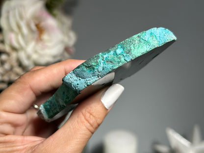 Malachite Chrysocolla Slab (3.7", 95mm)