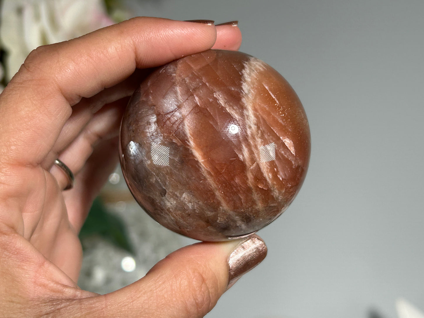 Confetti Sunstone Sphere (2", 52mm)