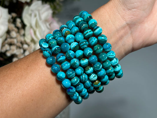 8mm Chrysocolla Bracelet