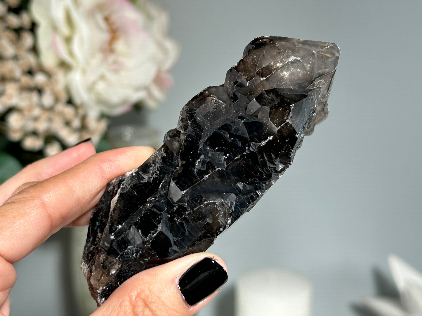 Smoky Elestial Quartz (4.3", 109mm)