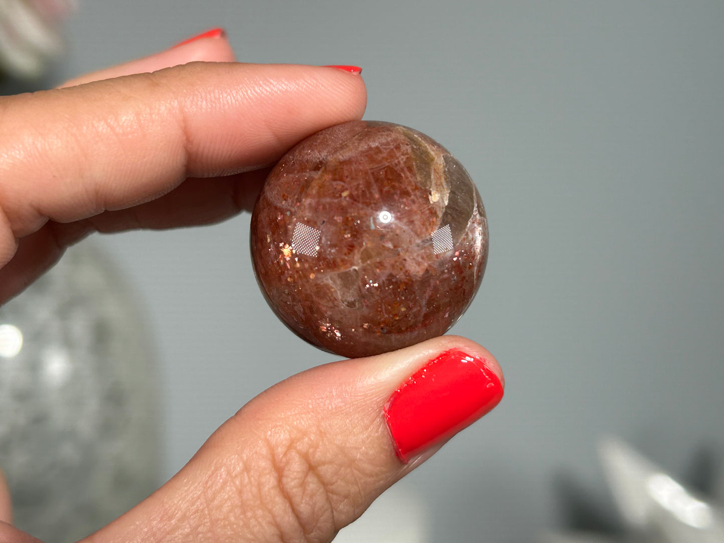 Confetti Sunstone Sphere (1.1", 28mm)