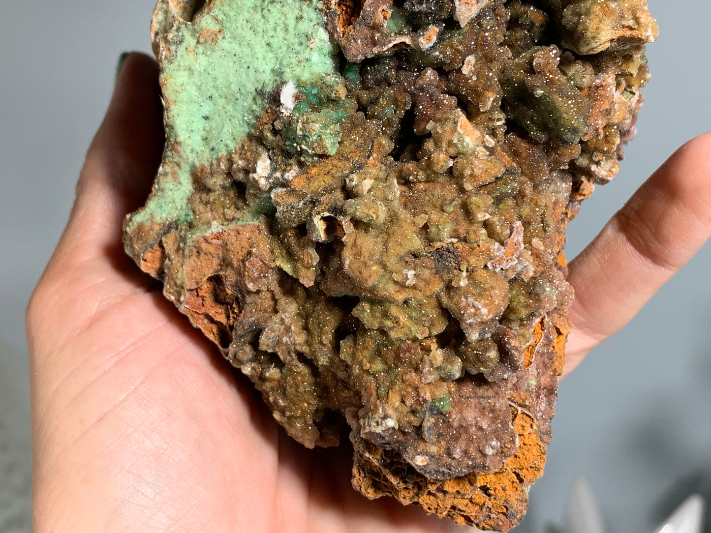 Druzy Chrysoprase (5", 126mm)