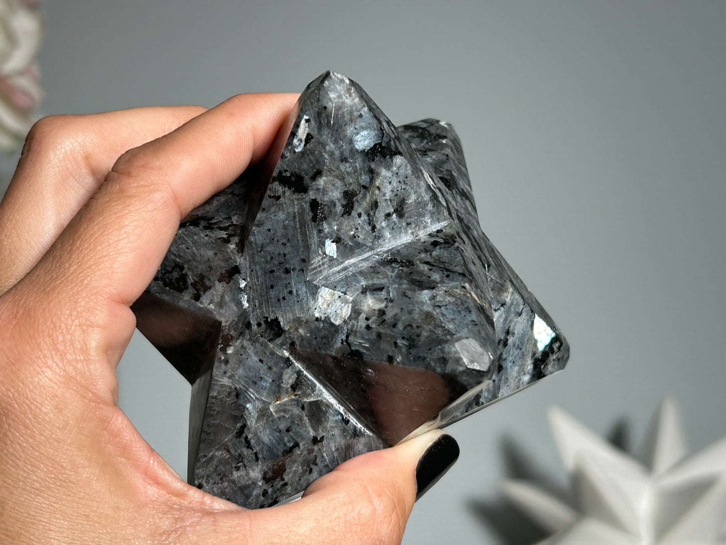 Larvikite Merkaba (3.4", 85mm)