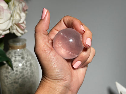 Star Rose Quartz Sphere (1.7",43mm)