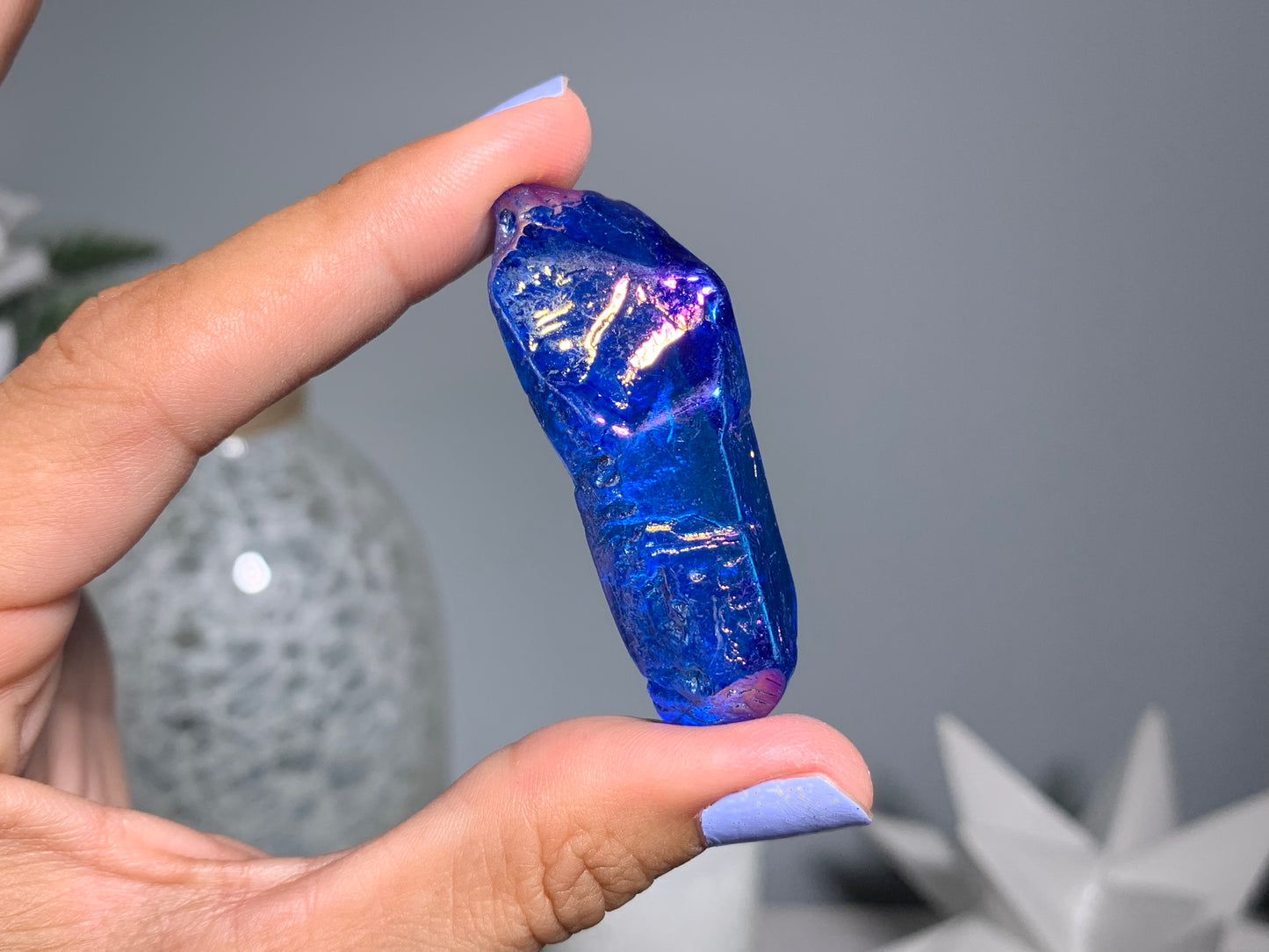 Blue Aura Quartz Point