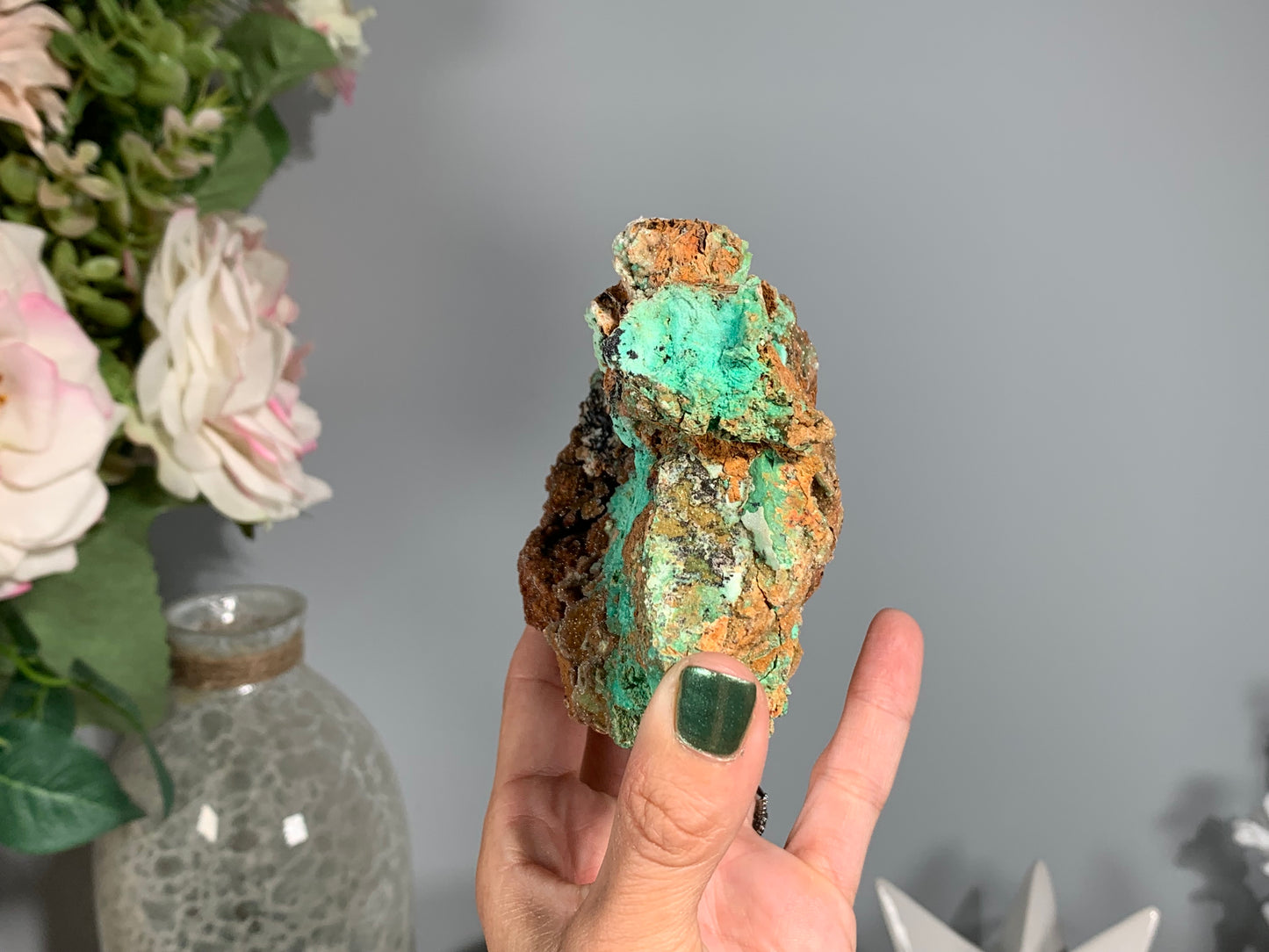 Druzy Chrysoprase (4.25", 108mm)