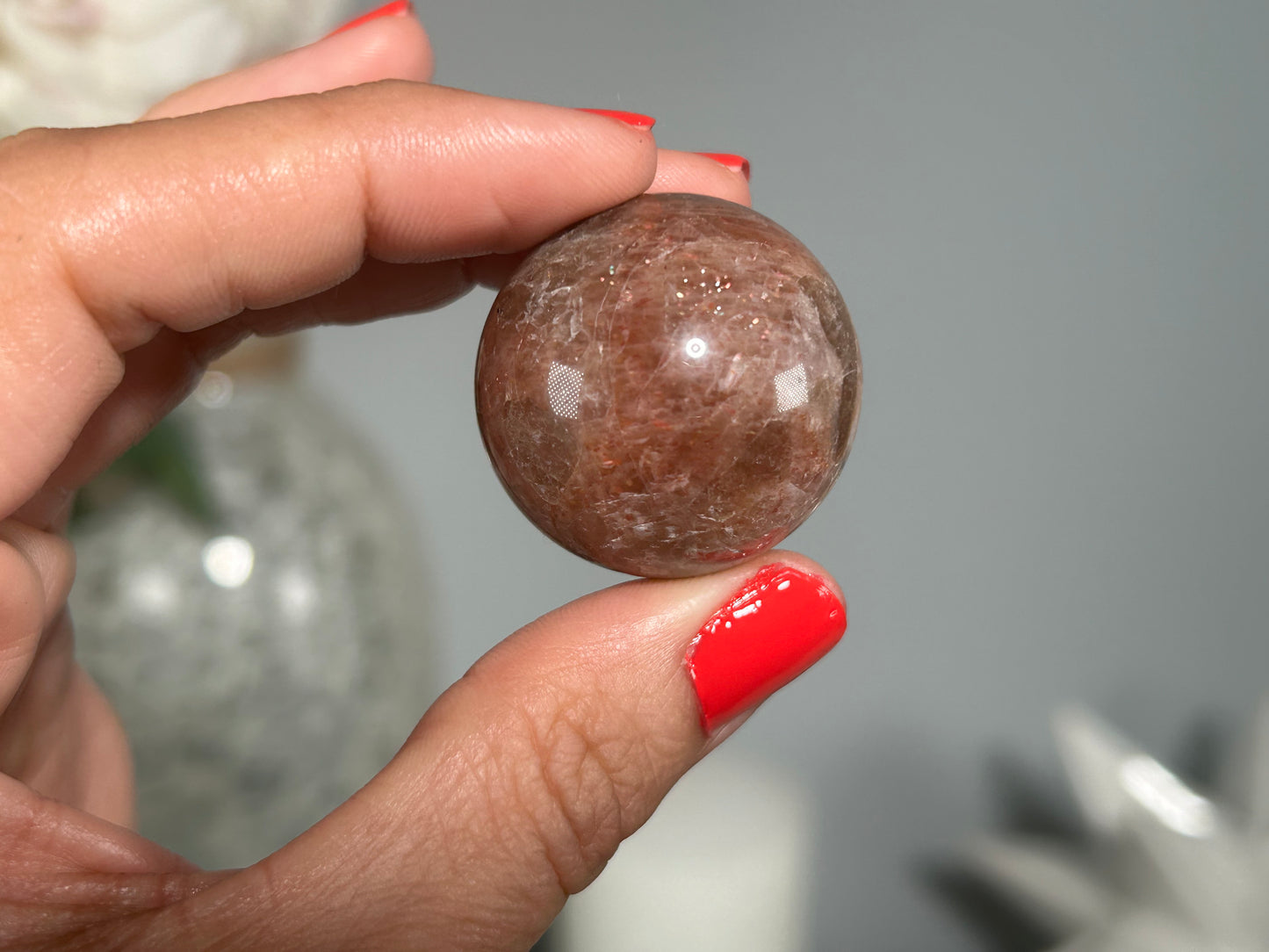 Confetti Sunstone Sphere (1.2", 30mm)