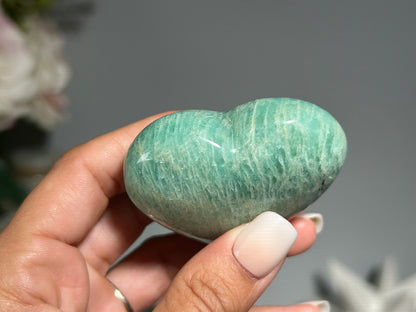 Amazonite Heart (2.2", 57mm)
