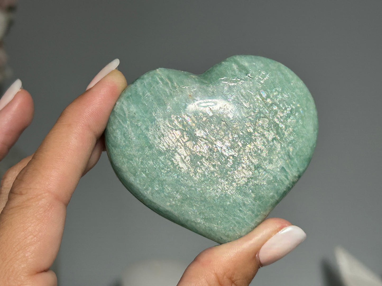 Amazonite Heart (2.5", 63mm)