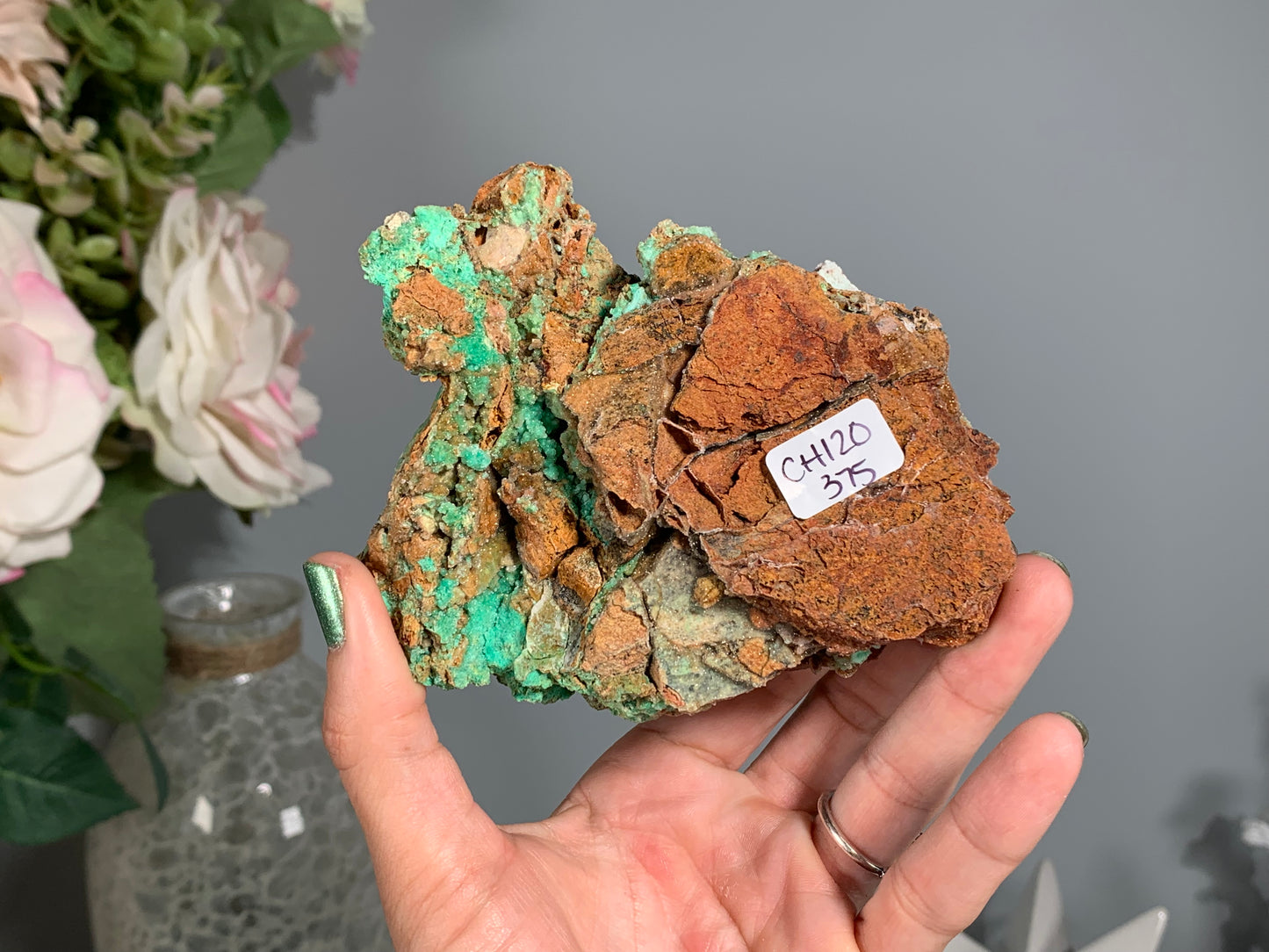 Druzy Chrysoprase (4.25", 108mm)