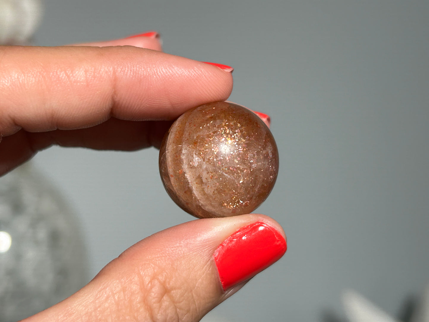 Confetti Sunstone Sphere (0.9", 22mm)