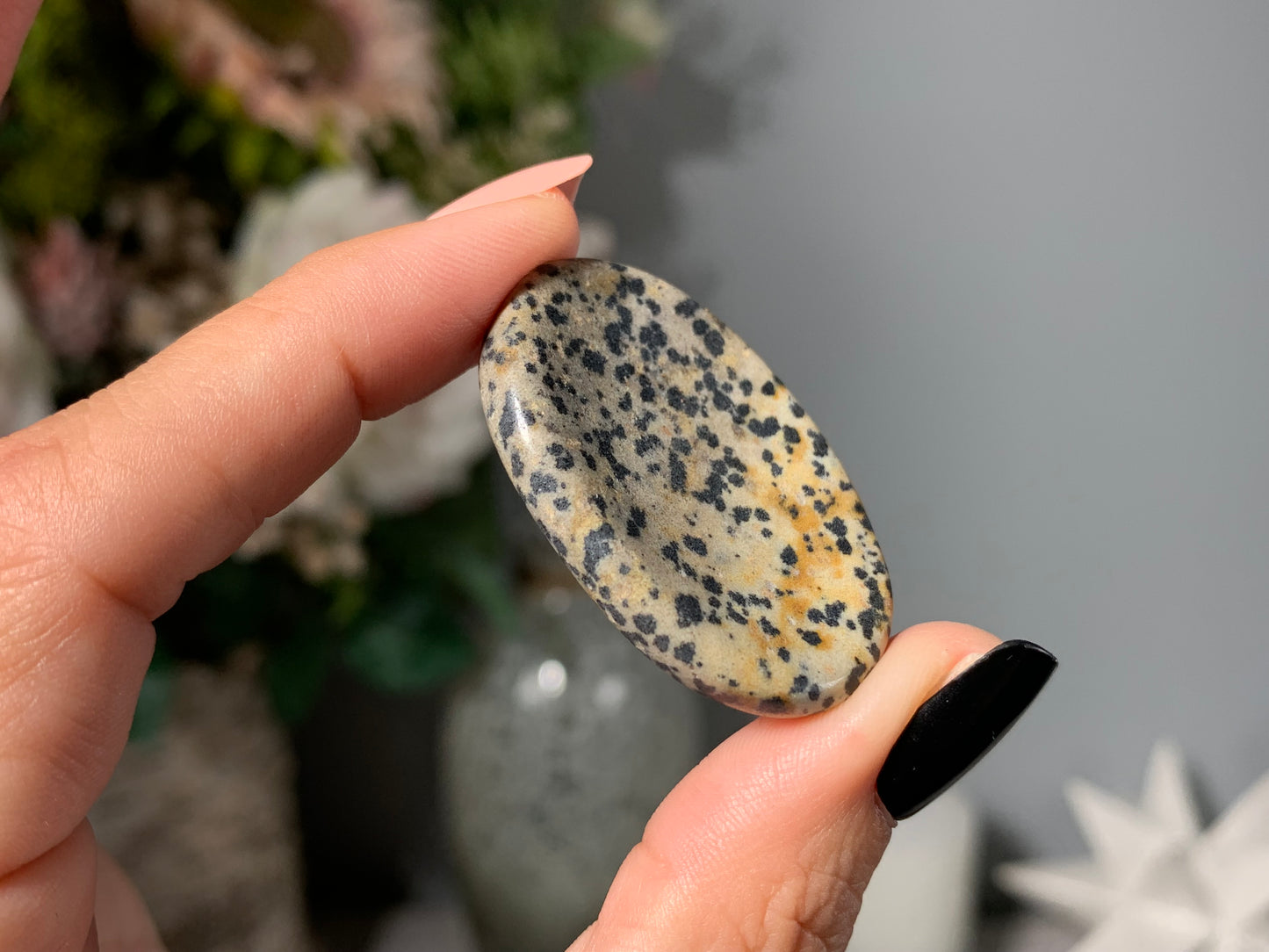 Dalmatian Jasper Thumb Stone