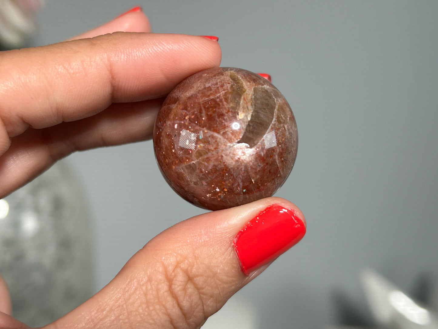 Confetti Sunstone Sphere (1.1", 28mm)