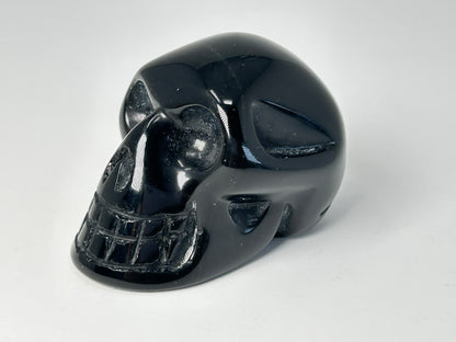Black Obsidian Skull (2.2", 56mm)